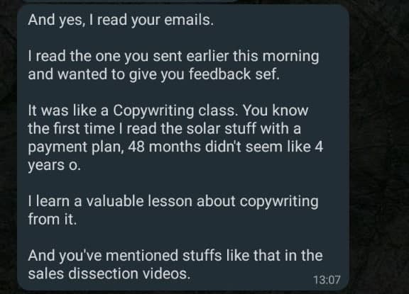 a copywriting class