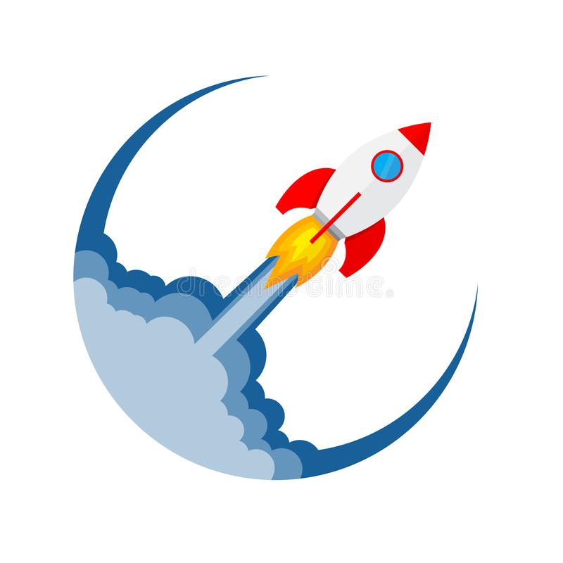 rocket-launch-icon-vector-illustration-start-up-space-ship-flat-design-concept-business-104207567