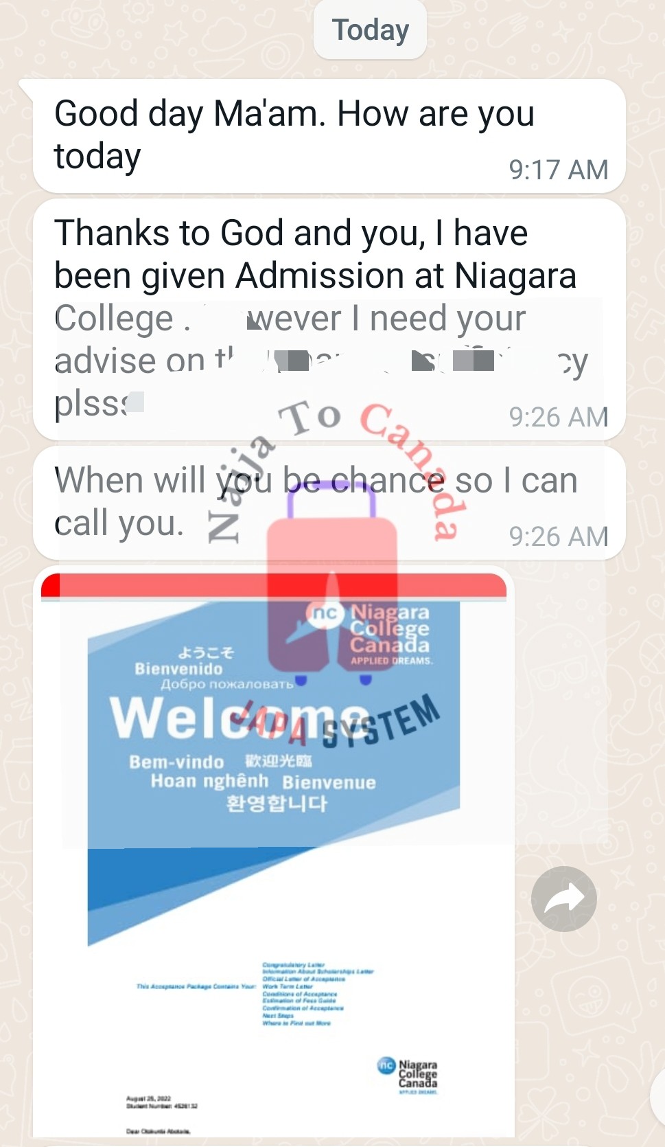 admission sep 2022
